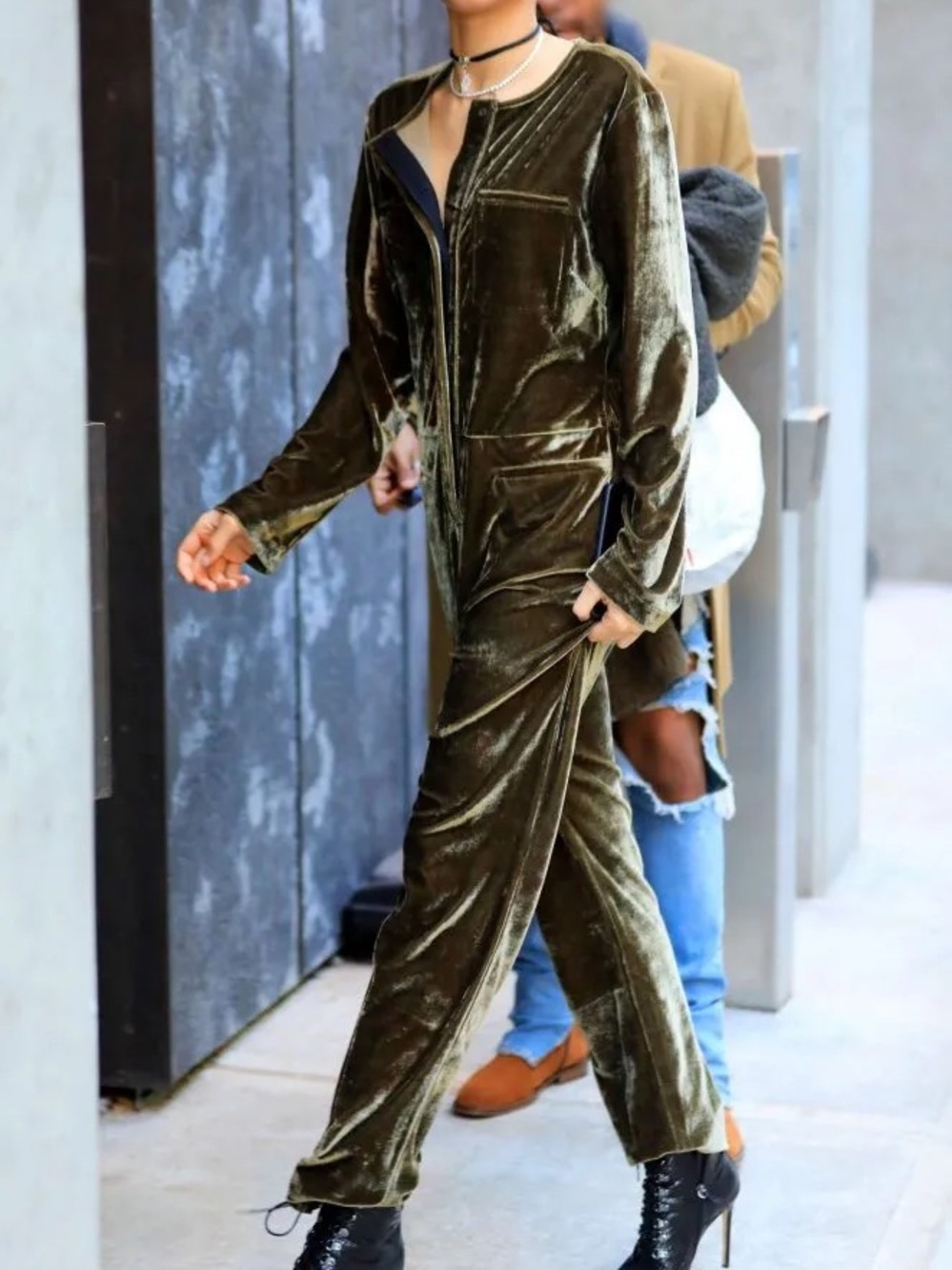 Daya by Zendaya velour jumpsuit